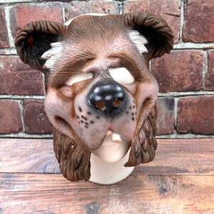 Vintage 1980's Halloween Imagineering‎ Inc Bear Half Mask #198 One Size